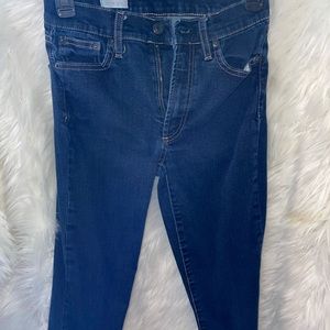 Gap, size 26 short high rise, dark wash